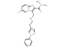 6-chloro-N,N-dimethyl-3-({[2-(1-phenyl-1H-pyrazol-4-yl)ethyl]amino}methyl)imidazo[1,2-a]pyridine-2-carboxamide