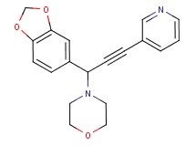 4-[1-(1,3-benzodioxol-5-yl)-3-pyridin-3-ylprop-2-yn-1-yl]morpholine