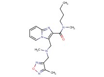 N-butyl-N-methyl-3-({methyl[(4-methyl-1,2,5-oxadiazol-3-yl)methyl]amino}methyl)imidazo[1,2-a]pyridine-2-carboxamide