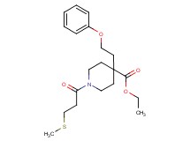 ethyl 1-[3-(methylthio)propanoyl]-4-(2-phenoxyethyl)-4-piperidinecarboxylate