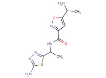 N-[1-(5-amino-1,3,4-thiadiazol-2-yl)ethyl]-5-isopropyl-3-isoxazolecarboxamide