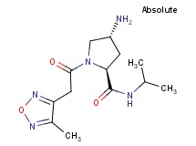 (2S,4R)-4-amino-N-isopropyl-1-[(4-methyl-1,2,5-oxadiazol-3-yl)acetyl]pyrrolidine-2-carboxamide