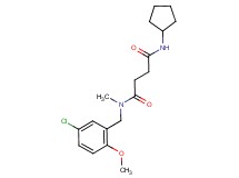 N-(5-chloro-2-methoxybenzyl)-N'-cyclopentyl-N-methylsuccinamide