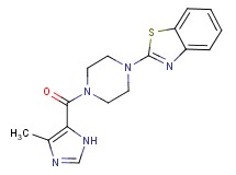2-{4-[(4-methyl-1H-imidazol-5-yl)carbonyl]-1-piperazinyl}-1,3-benzothiazole
