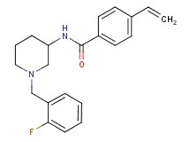 N-[1-(2-fluorobenzyl)-3-piperidinyl]-4-vinylbenzamide