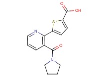 5-[3-(pyrrolidin-1-ylcarbonyl)pyridin-2-yl]thiophene-2-carboxylic acid