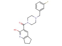 3-{[4-(3-fluorobenzyl)-1-piperazinyl]carbonyl}-6,7-dihydro-5H-cyclopenta[b]pyridin-2-ol