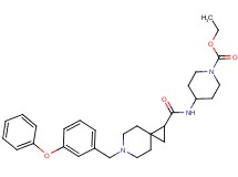 ethyl 4-({[6-(3-phenoxybenzyl)-6-azaspiro[2.5]oct-1-yl]carbonyl}amino)-1-piperidinecarboxylate