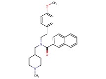 N-[2-(4-methoxyphenyl)ethyl]-N-[(1-methyl-4-piperidinyl)methyl]-2-naphthamide