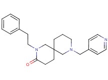 2-(2-phenylethyl)-8-(4-pyridinylmethyl)-2,8-diazaspiro[5.5]undecan-3-one