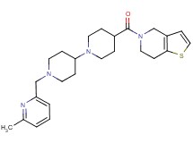 4-(6,7-dihydrothieno[3,2-c]pyridin-5(4H)-ylcarbonyl)-1'-[(6-methyl-2-pyridinyl)methyl]-1,4'-bipiperidine