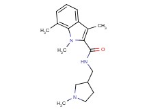 1,3,7-trimethyl-N-[(1-methylpyrrolidin-3-yl)methyl]-1H-indole-2-carboxamide