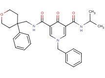 1-benzyl-N-isopropyl-4-oxo-N'-[(4-phenyltetrahydro-2H-pyran-4-yl)methyl]-1,4-dihydro-3,5-pyridinedicarboxamide