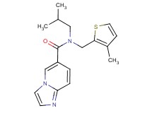N-isobutyl-N-[(3-methyl-2-thienyl)methyl]imidazo[1,2-a]pyridine-6-carboxamide