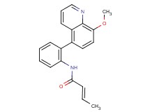 (2E)-N-[2-(8-methoxyquinolin-5-yl)phenyl]but-2-enamide