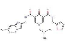 N-(2-furylmethyl)-1-isobutyl-N'-[(7-methylimidazo[1,2-a]pyridin-2-yl)methyl]-4-oxo-1,4-dihydro-3,5-pyridinedicarboxamide