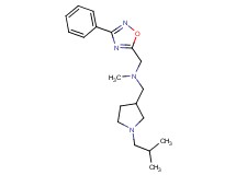 1-(1-isobutyl-3-pyrrolidinyl)-N-methyl-N-[(3-phenyl-1,2,4-oxadiazol-5-yl)methyl]methanamine