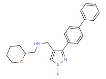 1-[3-(4-biphenylyl)-1H-pyrazol-4-yl]-N-(tetrahydro-2H-pyran-2-ylmethyl)methanamine