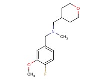 (4-fluoro-3-methoxybenzyl)methyl(tetrahydro-2H-pyran-4-ylmethyl)amine
