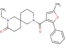 2-ethyl-8-(5-methyl-2-phenyl-3-furoyl)-2,8-diazaspiro[5.5]undecan-3-one