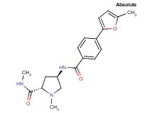 (4R)-N,1-dimethyl-4-{[4-(5-methyl-2-furyl)benzoyl]amino}-L-prolinamide
