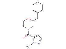 2-(cyclohexylmethyl)-4-[(1-methyl-1H-pyrazol-5-yl)carbonyl]morpholine