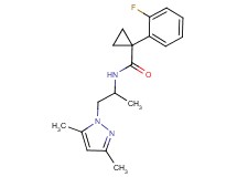 N-[2-(3,5-dimethyl-1H-pyrazol-1-yl)-1-methylethyl]-1-(2-fluorophenyl)cyclopropanecarboxamide