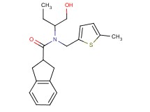 N-[1-(hydroxymethyl)propyl]-N-[(5-methyl-2-thienyl)methyl]indane-2-carboxamide