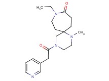 9-ethyl-1-methyl-4-(pyridin-3-ylacetyl)-1,4,9-triazaspiro[5.6]dodecan-10-one