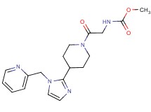 methyl (2-oxo-2-{4-[1-(2-pyridinylmethyl)-1H-imidazol-2-yl]-1-piperidinyl}ethyl)carbamate