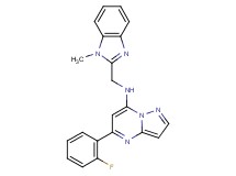 5-(2-fluorophenyl)-N-[(1-methyl-1H-benzimidazol-2-yl)methyl]pyrazolo[1,5-a]pyrimidin-7-amine