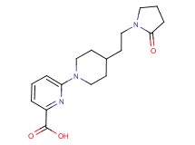 6-{4-[2-(2-oxo-1-pyrrolidinyl)ethyl]-1-piperidinyl}-2-pyridinecarboxylic acid