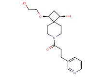 (1R*,3S*)-3-(2-hydroxyethoxy)-7-[3-(3-pyridinyl)propanoyl]-7-azaspiro[3.5]nonan-1-ol