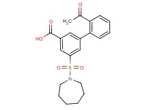 2'-acetyl-5-(azepan-1-ylsulfonyl)biphenyl-3-carboxylic acid