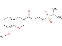 N-{2-[(dimethylamino)sulfonyl]ethyl}-8-methoxychromane-3-carboxamide