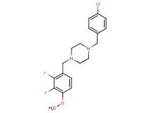 1-(4-chlorobenzyl)-4-(2,3-difluoro-4-methoxybenzyl)piperazine
