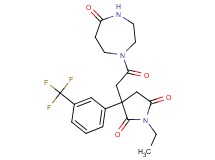 1-ethyl-3-[2-oxo-2-(5-oxo-1,4-diazepan-1-yl)ethyl]-3-[3-(trifluoromethyl)phenyl]-2,5-pyrrolidinedione