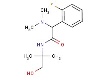 2-(dimethylamino)-2-(2-fluorophenyl)-N-(2-hydroxy-1,1-dimethylethyl)acetamide