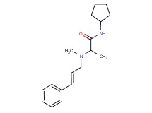 N-cyclopentyl-2-{methyl[(2E)-3-phenylprop-2-en-1-yl]amino}propanamide