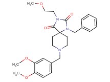 1-benzyl-8-(3,4-dimethoxybenzyl)-3-(2-methoxyethyl)-1,3,8-triazaspiro[4.5]decane-2,4-dione