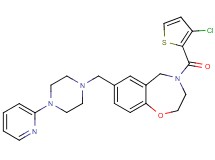 4-[(3-chloro-2-thienyl)carbonyl]-7-{[4-(2-pyridinyl)-1-piperazinyl]methyl}-2,3,4,5-tetrahydro-1,4-benzoxazepine