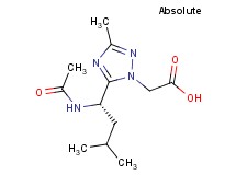 {5-[(1S)-1-(acetylamino)-3-methylbutyl]-3-methyl-1H-1,2,4-triazol-1-yl}acetic acid