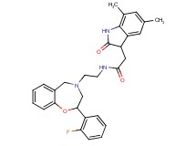 2-(5,7-dimethyl-2-oxo-2,3-dihydro-1H-indol-3-yl)-N-{2-[2-(2-fluorophenyl)-2,3-dihydro-1,4-benzoxazepin-4(5H)-yl]ethyl}acetamide