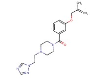 1-{3-[(2-methylprop-2-en-1-yl)oxy]benzoyl}-4-[2-(1H-1,2,4-triazol-1-yl)ethyl]piperazine