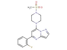 5-(2-fluorophenyl)-7-[4-(methylsulfonyl)piperazin-1-yl]pyrazolo[1,5-a]pyrimidine