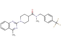 N-methyl-1-(4-methyl-2-quinazolinyl)-N-[4-(trifluoromethyl)benzyl]-4-piperidinecarboxamide