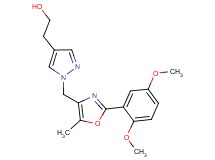 2-(1-{[2-(2,5-dimethoxyphenyl)-5-methyl-1,3-oxazol-4-yl]methyl}-1H-pyrazol-4-yl)ethanol