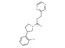 2-{3-[3-(2-chlorophenyl)-1-pyrrolidinyl]-3-oxopropyl}pyrazine