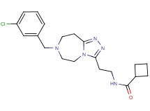 N-{2-[7-(3-chlorobenzyl)-6,7,8,9-tetrahydro-5H-[1,2,4]triazolo[4,3-d][1,4]diazepin-3-yl]ethyl}cyclobutanecarboxamide