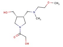 2-((3R*,4R*)-3-(hydroxymethyl)-4-{[(2-methoxyethyl)(methyl)amino]methyl}-1-pyrrolidinyl)-2-oxoethanol